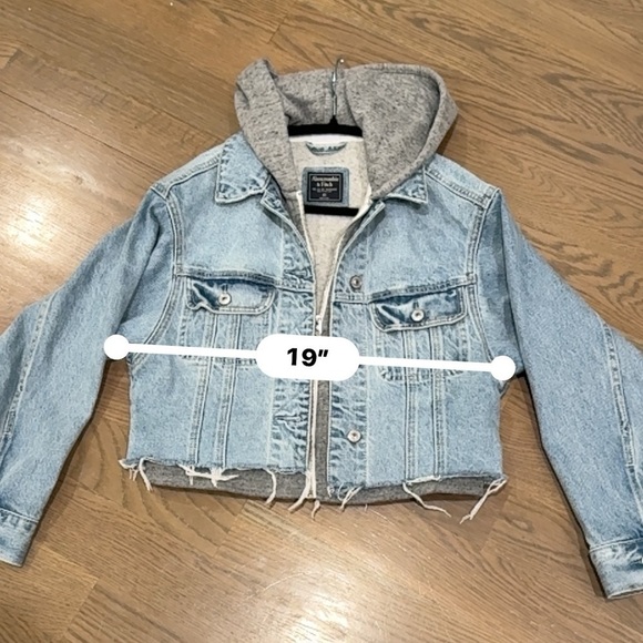 Abercrombie & Fitch cropped denim jacket XS y2k vintage I - Picture 11 of 12